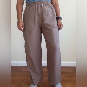 Lululemon Athletica Taupe High-Waisted Pants